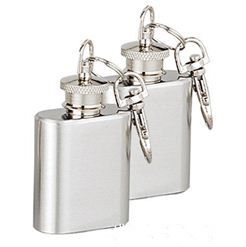 High quality 1oz 18/8 stainless steel mini hip flask with keychain,personlized logo is available