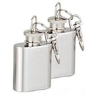 Wholesale High quality oz stainless steel mini hip flask with keychain personlized logo is available