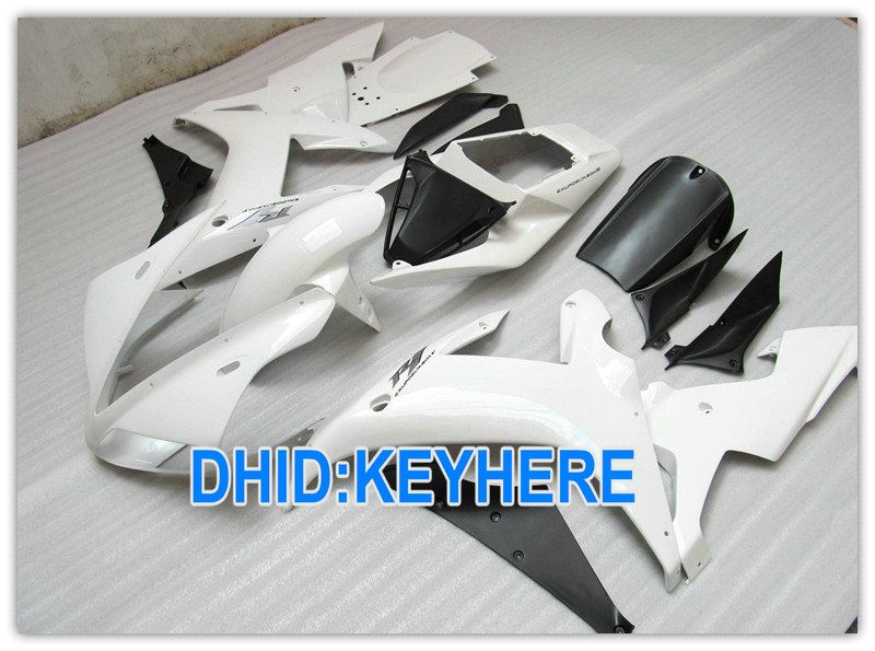 Kit carenatura personalizzata in ABS bianco lucido YAMAHA YZF R1 2002 2003, carenature YZF-R1 YZF R1 02 03