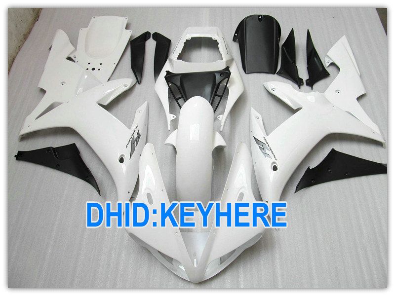 طقم مخصص ABS White Custom Fairing لـ Yamaha Yzf R1 2002 ، Fairings for YZF-R1 YZF R1 02 03