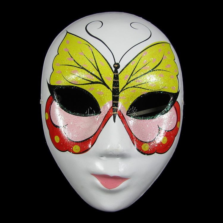 Borboleta Livro Branco Pulp Partido Máscaras para Mulheres Decoração de Máscara Facial Masquerade 50 pçs / lote