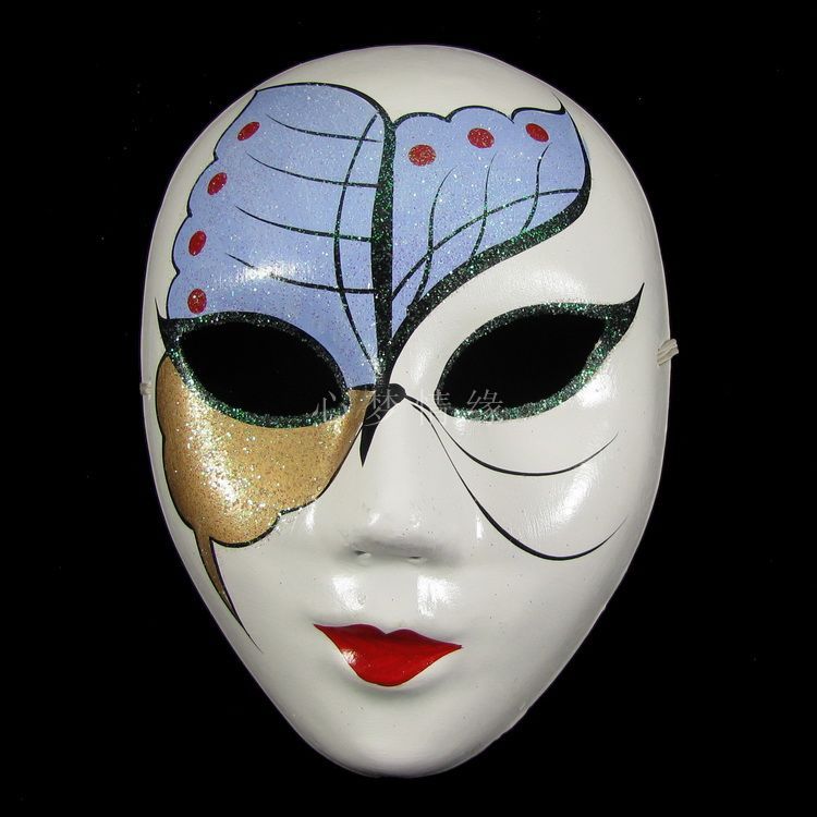 Бабочка белой бумаги целлюлозы партии маски для женщин украшения анфас маскарадная маска 50 шт. / лот