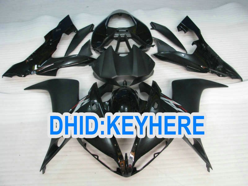 All black aftermarket fairings kit for YAMAHA 2004 2005 2006 YZF-R1YZF R1 2004-2006 YZFR1 04 05 06