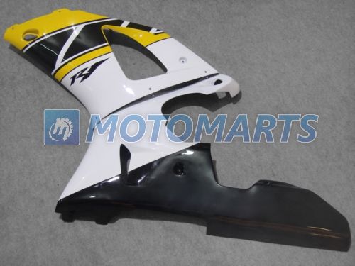 Custom yellow white motorbike fairing kit FOR YAMAHA YZF R1 1998 1999 YZFR1 98 99 YZF-R1 98-99 YZF1000 fairings parts