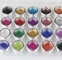 20pcs/lot 19 color Pro Body Painting Tattoo Glitter Temporary Tatto Glitter Diamond Santorum For Body Art