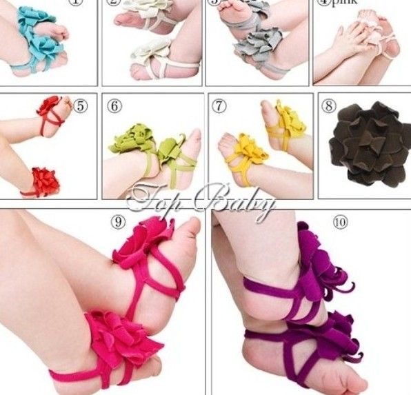 red baby sandals