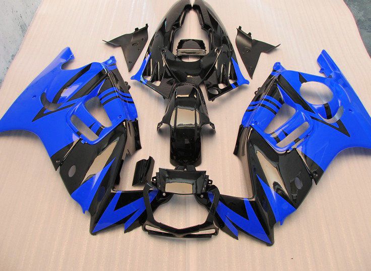 Högkvalitativa blåa svarta mässor för Honda CBR600F3 95-96 CBR600 F3 1995 1996 CBRF3 MOTORCYCLE FAIRING KIT CBR 600 F3 95 96