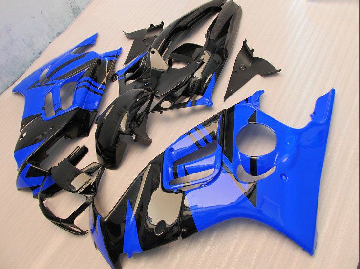 Högkvalitativa blåa svarta mässor för Honda CBR600F3 95-96 CBR600 F3 1995 1996 CBRF3 MOTORCYCLE FAIRING KIT CBR 600 F3 95 96