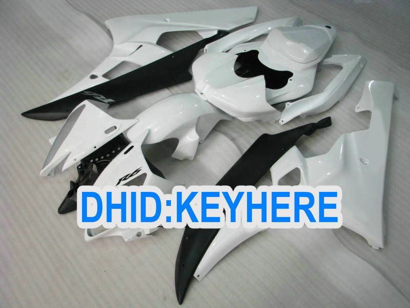 

Customize White ABS fairing kit for YAMAHA 2006 2007 YZF-R6YZF 600R YZF R6 06 07 fairings bodykit, Same as picture