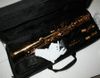 Högkvalitativ Straigh Golden Soprano Saxofon med Hardcase Gratis frakt