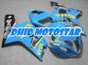 blue RIZLA ABS fairing kit FOR SUZUKI GSXR 600 750 K4 2004 2005 GSXR600 GSXR750 04 05 R600 R750
