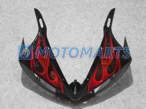 Röd låga i svart kroppsmässa för Yamaha YZF R6 2003 2004 2005 YZF-R6 03 04 05 YZFR6 600 03-05