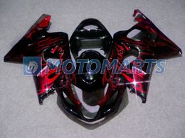 red flame motorbike fairing kit FOR SUZUKI GSXR 600 750 K4 2004 2005 GSXR600 GSXR750 04 05 R600 R750