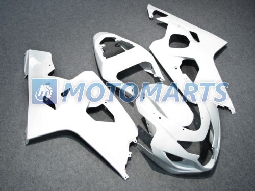 kit de carenagem branco puro PARA SUZUKI GSXR 600 750 K4 2004 2005 GSXR600 GSXR750 04 05 R600 R750