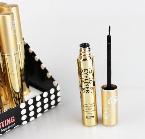 

24 pcs/lot Black Colours Liquid Eyeliner Fine Lasting Waterproof Anti-sweat Makeup Eyeliner 8 ml 8406#