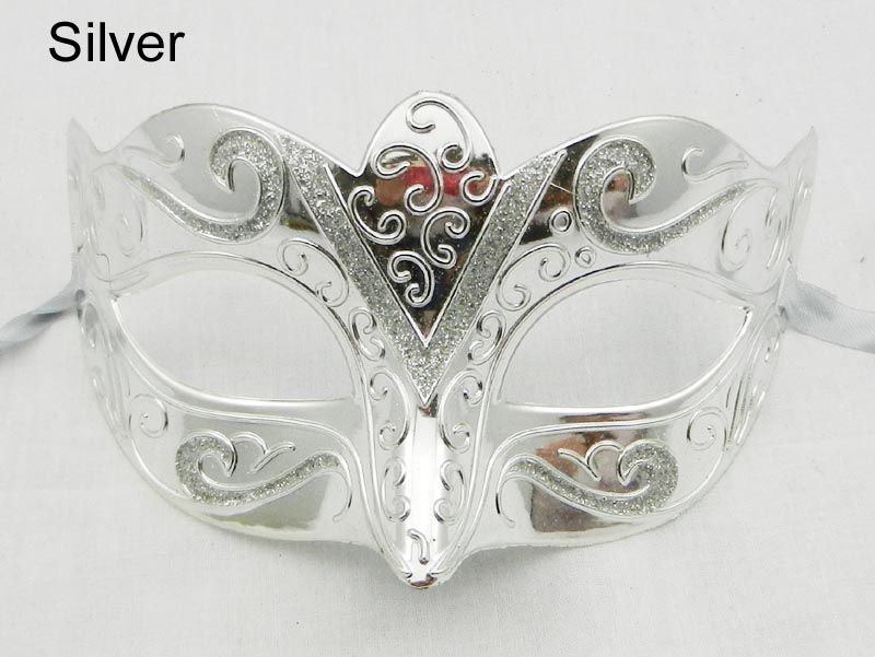 siyah altın gümüş düğün festivali yenilik hediye Yarım Yüz Venedikli Parti Maske maske