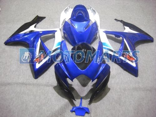 OEM Wtryskowe formowanie niebieskie białe korpus dla suzuki gsxr 600 750 K6 2006 2007 GSXR600 GSXR750 06 07 R600 R750 Zestaw owiewki