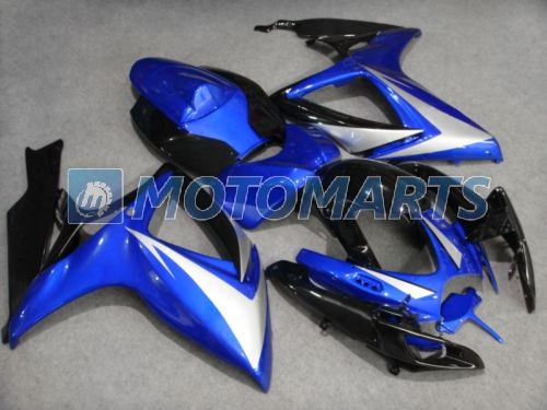 스즈키 GSXR 600 750 OEM 주입 성형 K6 2006 2007 GSXR600 GSXR750 06 07 용 블루 커스텀 차체 페어링 키트