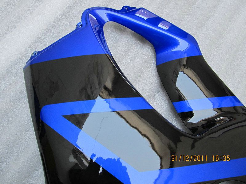 Kit de carenagem ABS preto azul para Honda CBR600 CBR 600 F4I 01-03 2001 2002 Kit de carenagem ABS aftermarket