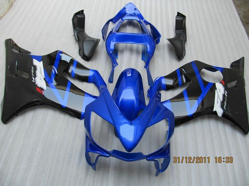 Blue Black ABS Fairing Kit voor HONDA CBR600 CBR 600 F4I 01-03 2001 2002 2003 Aftermarket Backings Kit