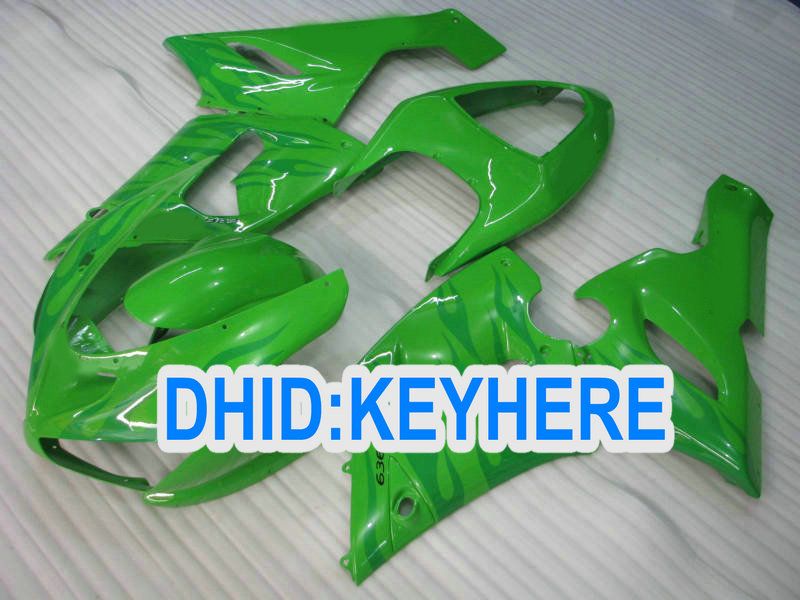 All light green ABS Carenagem para kawasaki Ninja ZX6R 2005 2006 ZX-6R 636 ZX636 ZX 6R 05 06 carenagens