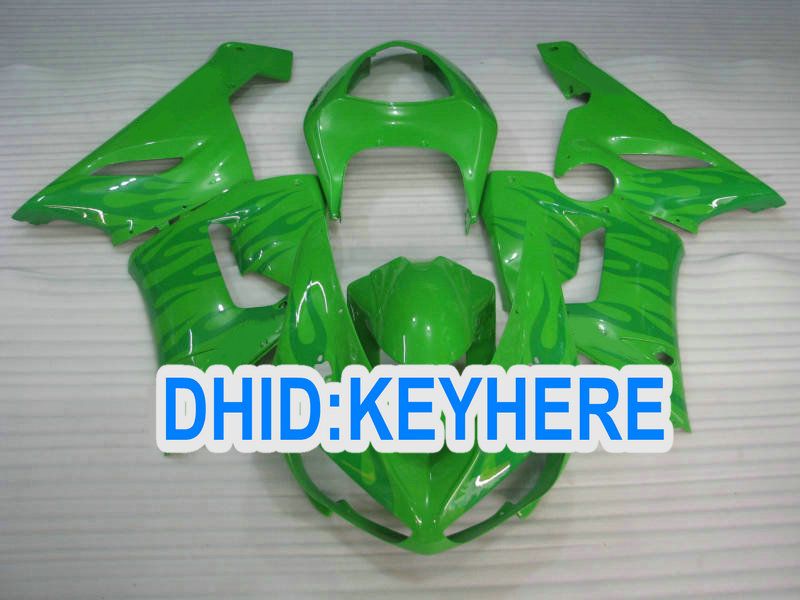 All light green ABS Fairing for kawasaki Ninja ZX6R 2005 2006 ZX-6R 636 ZX636 ZX 6R 05 06 fairings