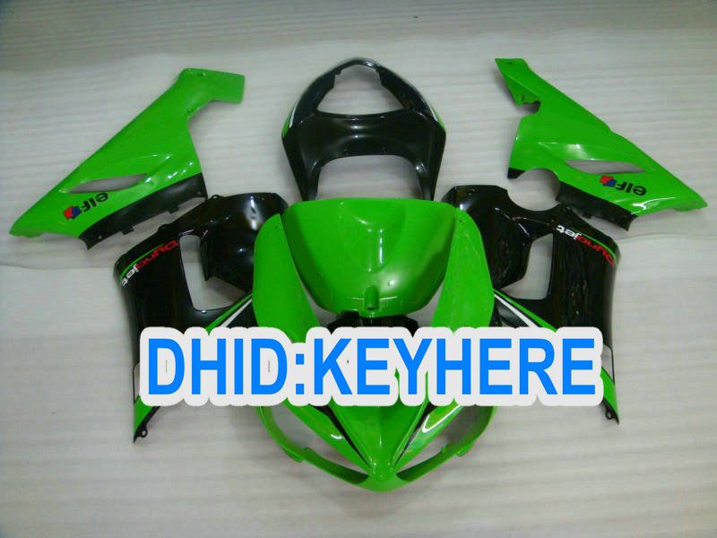 KN08 1 세트 녹색 가나자키 닌자 페어링 2005 2006 ZX6R ZX-6R 636 ZX636 ZX 6R 05 06 FAIRINGS