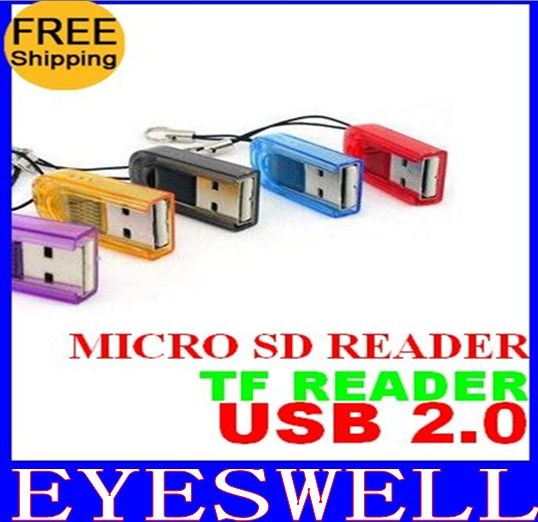 Gratis verzending Duim Hoge snelheid geheugenkaartlezer voor Micro SD T-flash TF