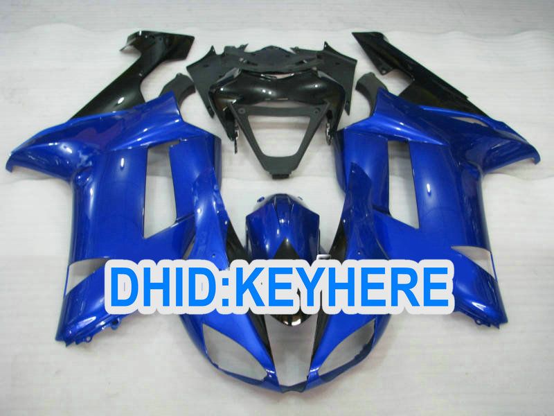 KN16 أزرق داكن ABS Fairing for kawasaki Ninja 2007 2008 ZX6R ZX-6R 636 ZX636 ZX 6R 07 08 fairings