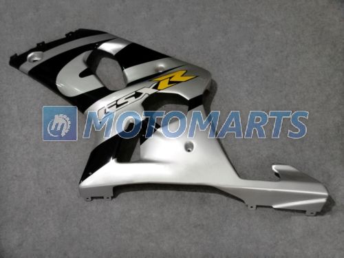 OEM Black Silver Fairing Kit لـ Suzuki GSXR1000 2000 2001 2002 K2 GSXR 1000 00 01 02 هدية حرة عالية الجودة