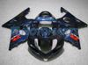 Dark Navy Fairing Kit för Suzuki GSXR1000 2000 2001 2002 K2 GSXR 1000 00 01 02 Gratis vindruta