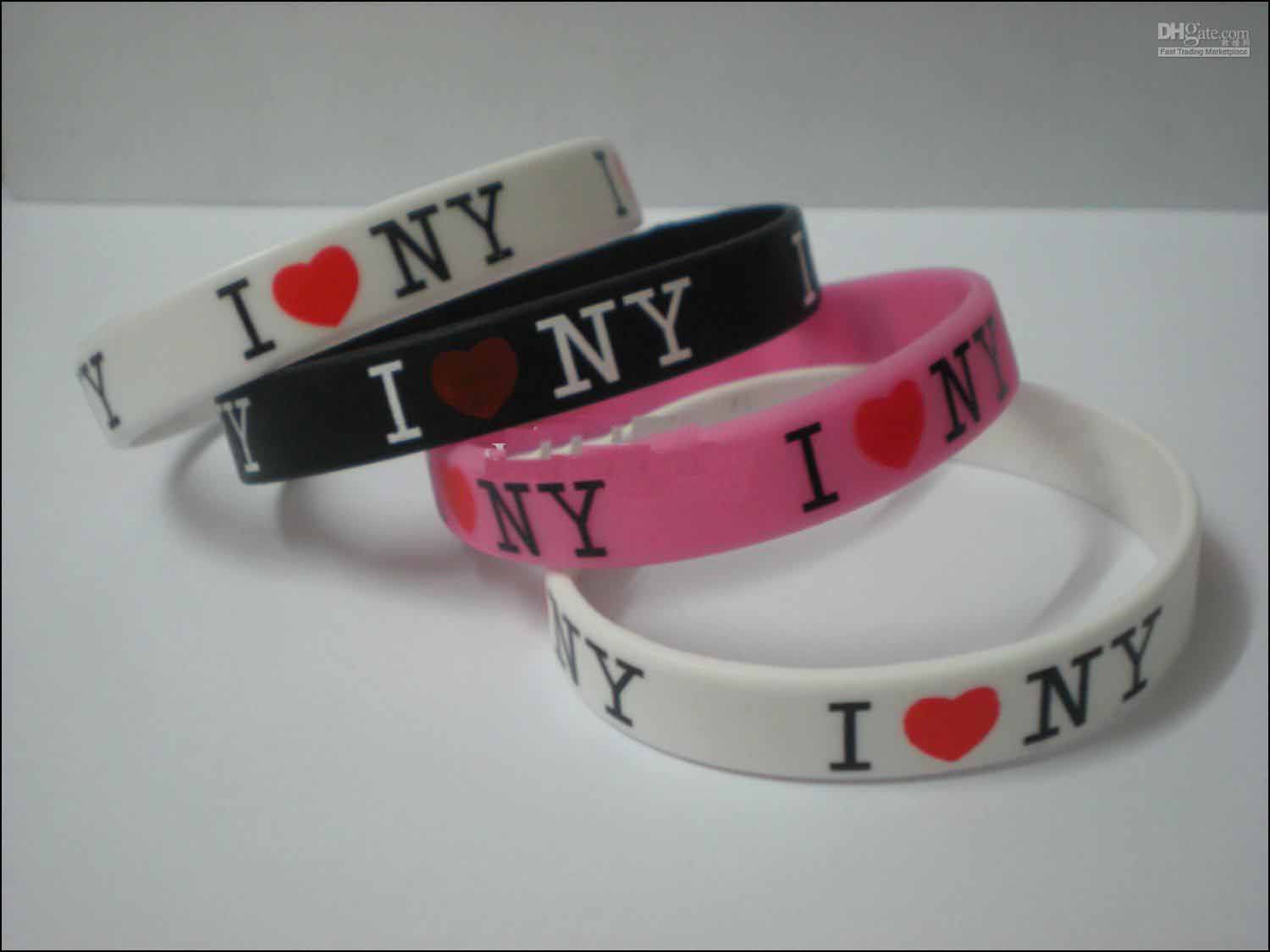 2019 I Love NY Fashion Wristband, Silicon Bracelet, Promotion Gift