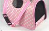 Free shipping,pet carrier bag,dog carried bag, foldable pet bag,Milan grid,pink ,1pc for sell