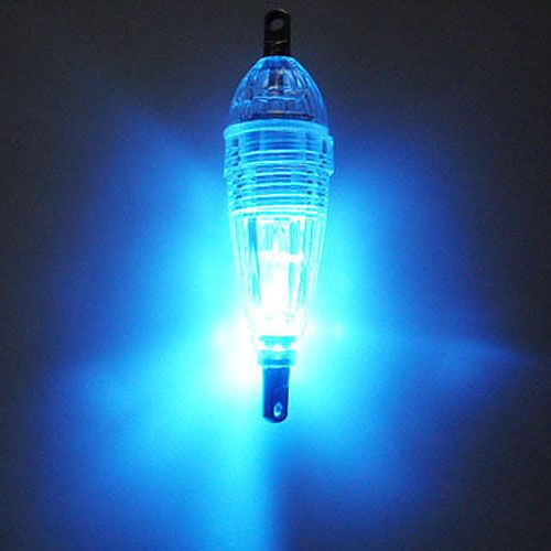 Mini LED Derin Damla Sualtı Balıkçılık Kalamar Lure Açık Mavi Yanıp Sönen # 168s