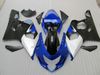 Zilver blauw zwart carrosserie body voor GSXR600 GSXR750 2004 2005 GSXR 600 750 K4 kuip kit + gift