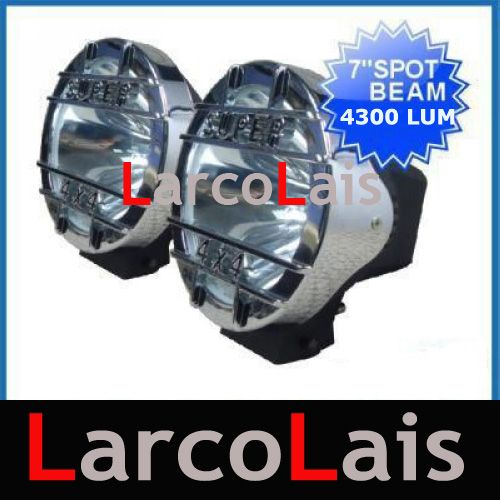 55W 7 HID XENON DRIVING SPOTLIGHT FLOOD OFFROAD LIGHT 4WD 4X4 Truck