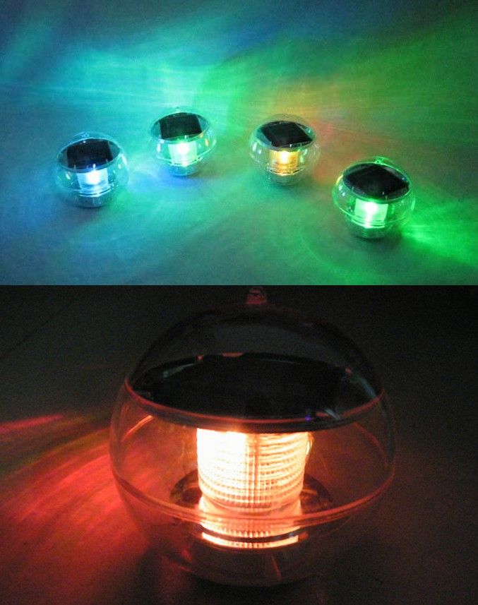Solar Power Energy Waterproof Floating LED Light Colorful Pond Ball LED