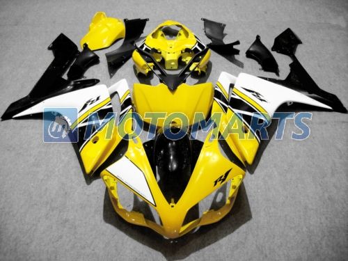 Hoge kwaliteit geel custom body VOOR YZF-R1 2007 2008 YZF R1 07 08 YZF-R1 YZF1000 kuip kit voorruit