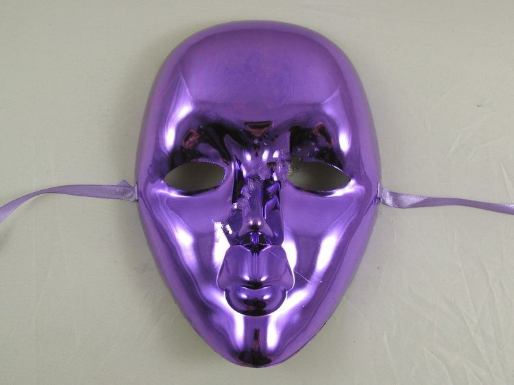 파티 마스크 Painted Mask 화이트 댄스 마스크 Electroplating White Mask