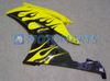 Zwarte vlam body VOOR Yamaha YZF R6 08 09 10 YZFR6 YZF-R6 600 2008 2009 2010 kuip kit voorruit