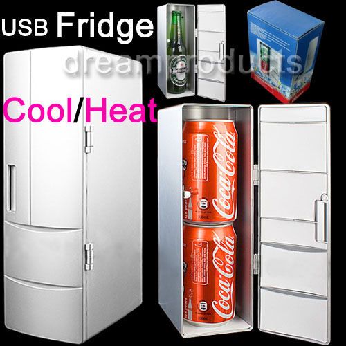 Portable PC USB Mini Fridge Refrigerator Drink Beer Juice Beverage Can