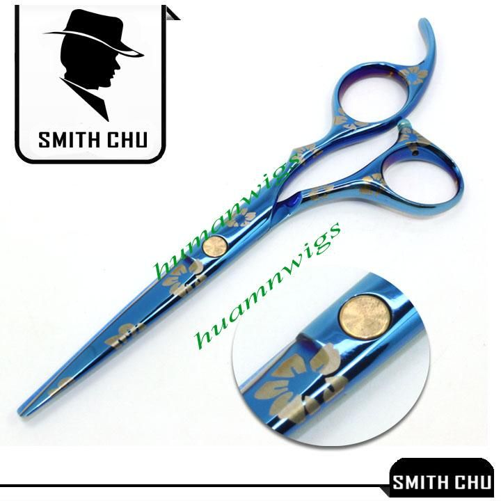 Human Hair scissors 60 INCH Cutting Thinning shear suit Blue sakura pattern SMITH CHU JP440C NEW LZS00095934785