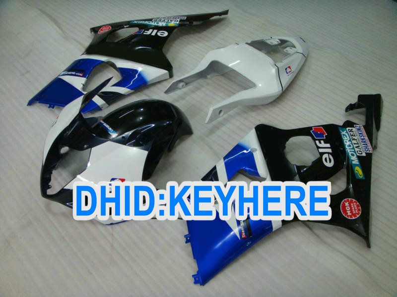 S06 Dostosuj Black Blue EFF WŁAŚCICZENIA SUZUKI GSX R1000 2003 2004 K3 GSXR1000 03 04 ABS Fairing