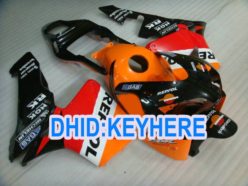 H01Injection fullset orange repsol 경주 Honda CBR600RR 2003 2004 CBR 600RR 03 04의 페어링 키트