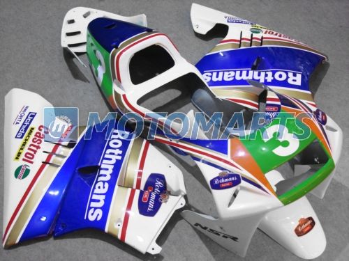 حزمة لـ Honda NSR250R MC21 PGM3 90 91 92 93 NSR 250R MC 21 Rothmans Body Kit