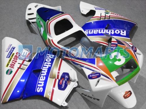 

Bundle For Honda NSR250R MC21 PGM3 90 91 92 93 NSR 250R MC 21 rothmans Body Kit Fairing & Windscreen, Multi-color