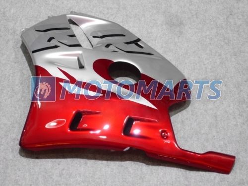 Red/SIL Fairing Kit för Honda CBR250RR MC22 1990-1994 CBR 250RR CBR250 90 91 92 93 94 Vindruta