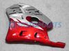 Zestaw owiewki czerwony/SIL dla Honda CBR250RR MC22 1990-1994 CBR 250RR CBR250 90 91 92 93 94