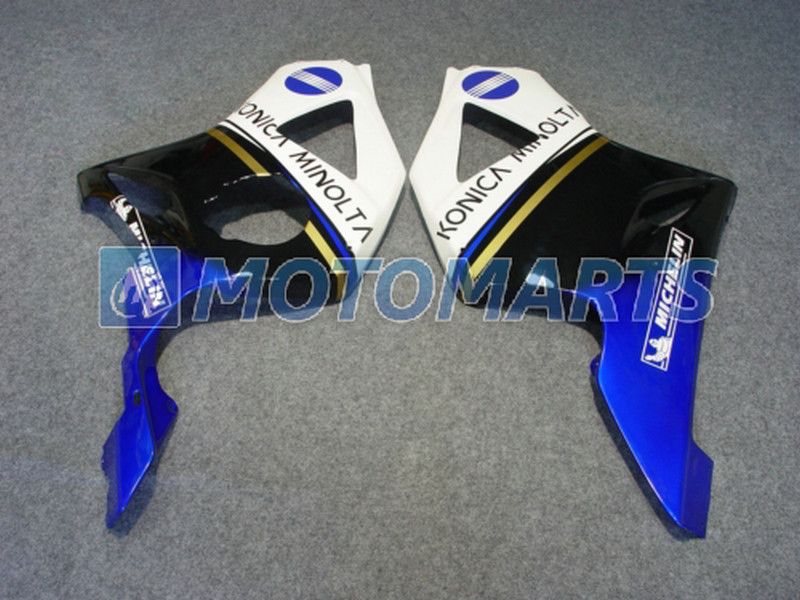 Gratis Aanpassen wit blauw carrosserie Voor Honda CBR900RR 954 2002 2003 CBR 954RR CBR954 RR CBR900 CBR954RR kuip kit RX1