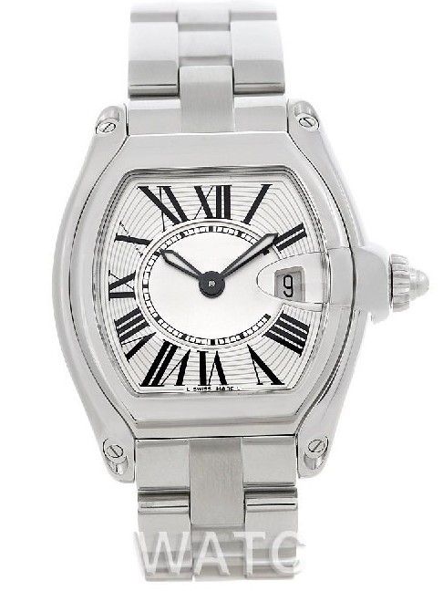 

Free Shipping Ladies Stainless steel Quartz Movement Watch Women's Rome Numeral Fashion Style Sports Wrist Watches, Silver